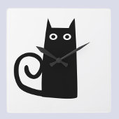 Black Cat スクエア壁時計