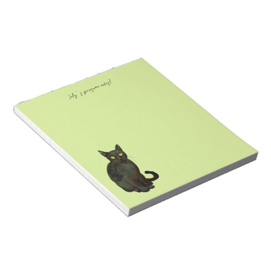 Black cat  ノートパッド (アングル)