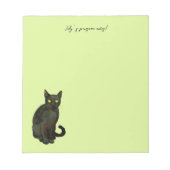 Black cat  ノートパッド (正面)