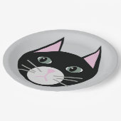 Black cat ペーパープレート (アングル)