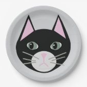 Black cat ペーパープレート (正面)