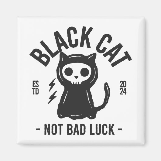 Black cat マグネット (正面)