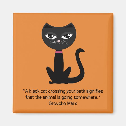 Black cat マグネット (正面)