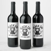 Black cat ワインラベル (ボトル)