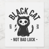 Black cat ワインラベル (シングルラベル)