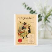 Black Cat 1 , Vintage Poster ポストカード (スタンド正面)