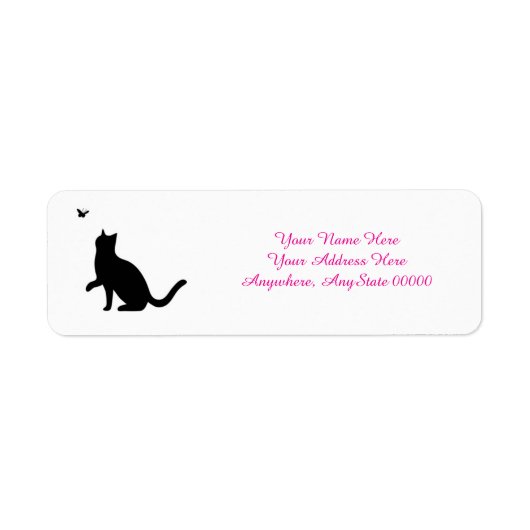 Black Cat Address Labels ラベル (正面)