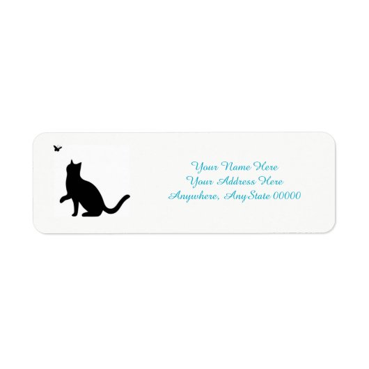 Black Cat Address Labels ラベル (正面)