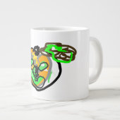 Black Cat and Jack O Lantern Latte ジャンボコーヒーマグカップ (正面右)