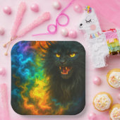 Black Cat Art ペーパープレート (パーティー)