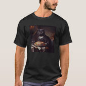 Black Cat Attack Steak Tシャツ (正面)