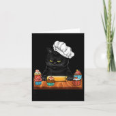 Black Cat Baking Because Murder Is Wrong Cat Lover カード (正面)