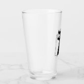 Black Cat Baseball Horror Halloween タンブラーグラス (右)