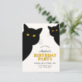Black cat birthday 招待状 (スタンド正面)