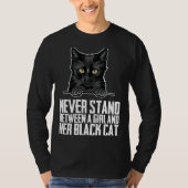 Black cat  Black cats  Black kitten Tシャツ (正面)