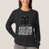 Black cat  Black cats  Black kitten Tシャツ (正面)