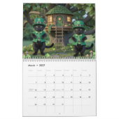 Black Cat Calendar カレンダー (3月 2027)