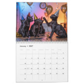 Black Cat Calendar カレンダー (1月 2027)