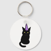 Black Cat Celebration  Keyring キーホルダー (正面)