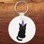 Black Cat Celebration  Keyring キーホルダー (正面)