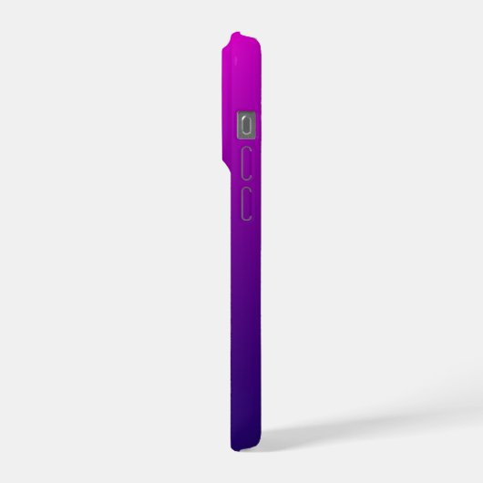 Black Cat Celestial Mystical Purple Pink iPhoneケース (左側面)