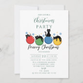 Black Cat Christmas 招待状 (正面)