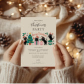 Black Cat Christmas 招待状