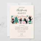 Black Cat Christmas 招待状 (正面)