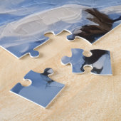 Black Cat Christmas Boat Holiday ジグソーパズル (側面)