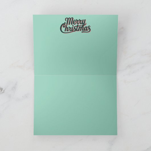 Black Cat Christmas Cookies Card カード (内部)