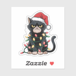 Black Cat Christmas Edition シール