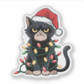 Black Cat Christmas Edition シール (正面)