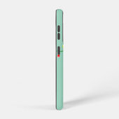 Black Cat Christmas Galaxy Case – Light Green Samsung Galaxyケース (右側面)