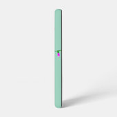 Black Cat Christmas Galaxy Case – Light Green Samsung Galaxyケース (左側面)