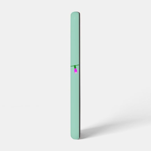 Black Cat Christmas Galaxy Case – Light Green Samsung Galaxyケース (左側面)