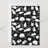 Black cat christmas photo collage meowy christmas シーズンカード (裏面)