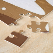 Black Cat Christmas Snow Holiday ジグソーパズル (側面)