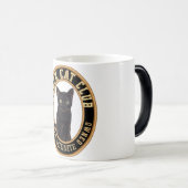 Black Cat Club パーソナライズされた Your Photo |名前の変更 モーフィングマグカップ (正面右)