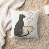 Black Cat Coffee Club クッション (ブランケット)