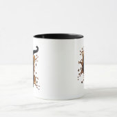 Black Cat Coffee Splash マグカップ (中央)