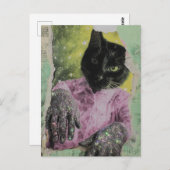 Black Cat Collage ポストカード (正面/裏面)