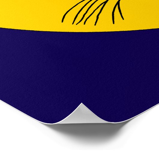 Black Cat Face ポスター (角)