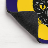 Black Cat Face マウスパッド (コーナー)