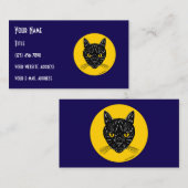 Black Cat Face 名刺 (正面/裏面)