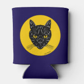 Black Cat Face 缶クーラー (裏面)