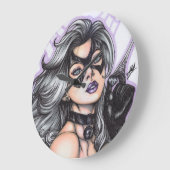 Black Cat ~ Felicia Hardy ラージ壁時計 (傾斜)