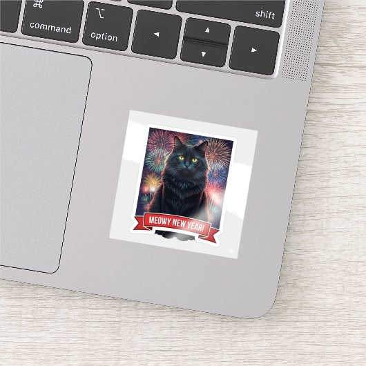 Black Cat Fireworks Celebration シール (詳細)