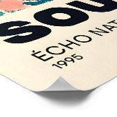 Black Cat Floral Art Print French Expressionism ポスター (角)