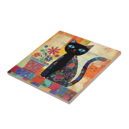 Black Cat Folk Art タイル (側面)