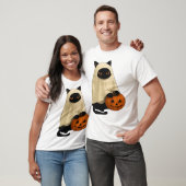 Black Cat Ghost with Pumpkin Essential T-Shirt Tシャツ (ユニセックス)